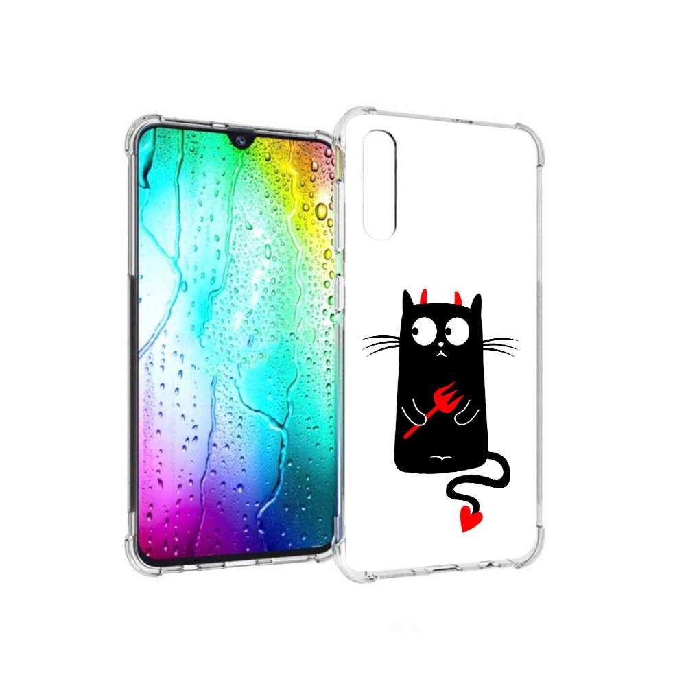 Чехол MyPads Tocco для Samsung Galaxy A30s Кот демон (PT226907.519.97),  купить в Москве, цены в интернет-магазинах на Мегамаркет