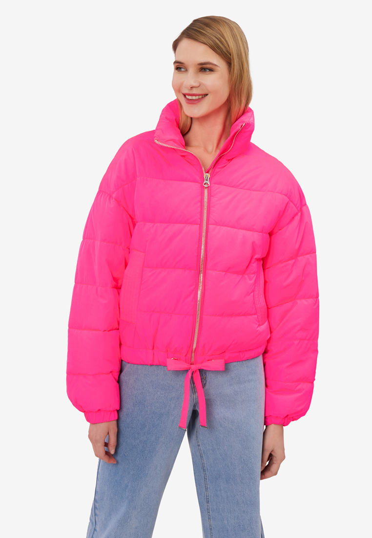 Куртка женская Modis M221W00090 розовая XS