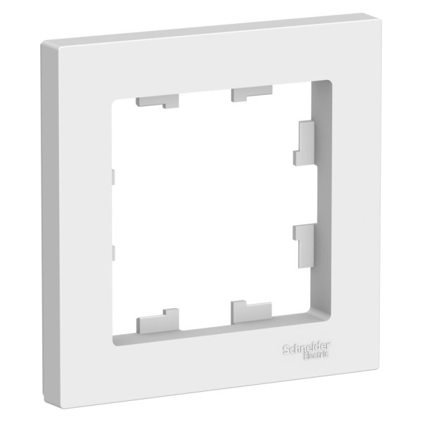 Рамка Systeme (Schneider) Electric Atlas Design, ATN001301, лотос 1-постовая универсальная - купить в ООО "КраснодарЭлектро", цена на Мегамаркет