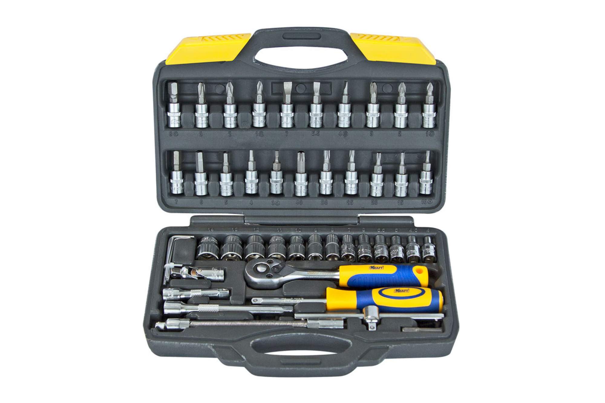 набор автомобильных инструментов kraft 46 предм kt700618. набор торцевых головок станкоимпорт cs-3030pmq. набор инструментов 1 4 46 предметов. набор инструмента "craftroyal mip 46 предметов. Automaster набор инструментов 108 предметов.