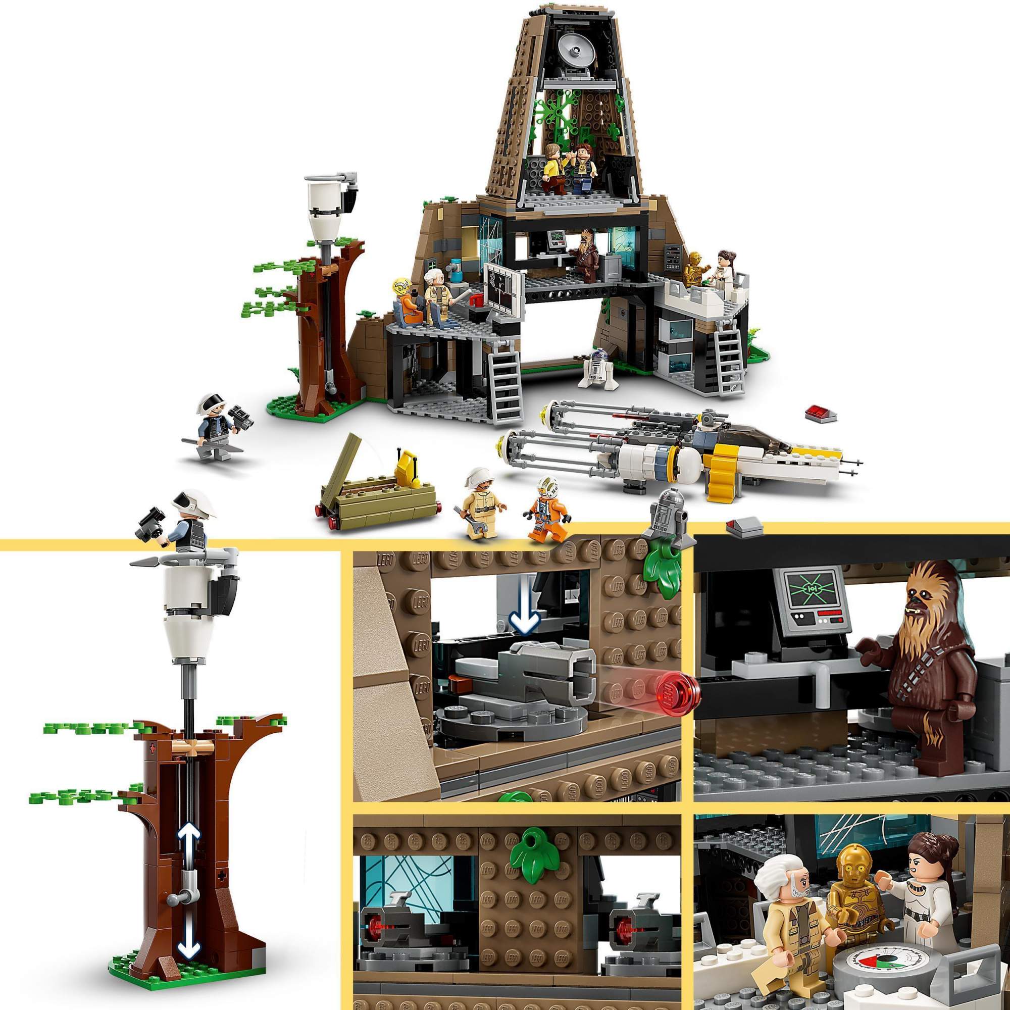 Купить конструктор Lego Star Wars База повстанцев Явин-4, 1066 деталей,  75365, цены на Мегамаркет | Артикул: 100056152589