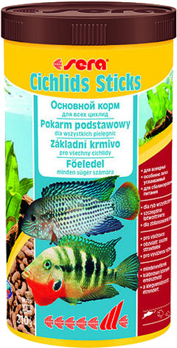 Корм для цихлид Sera Cichlids Sticks, палочки, 1 л