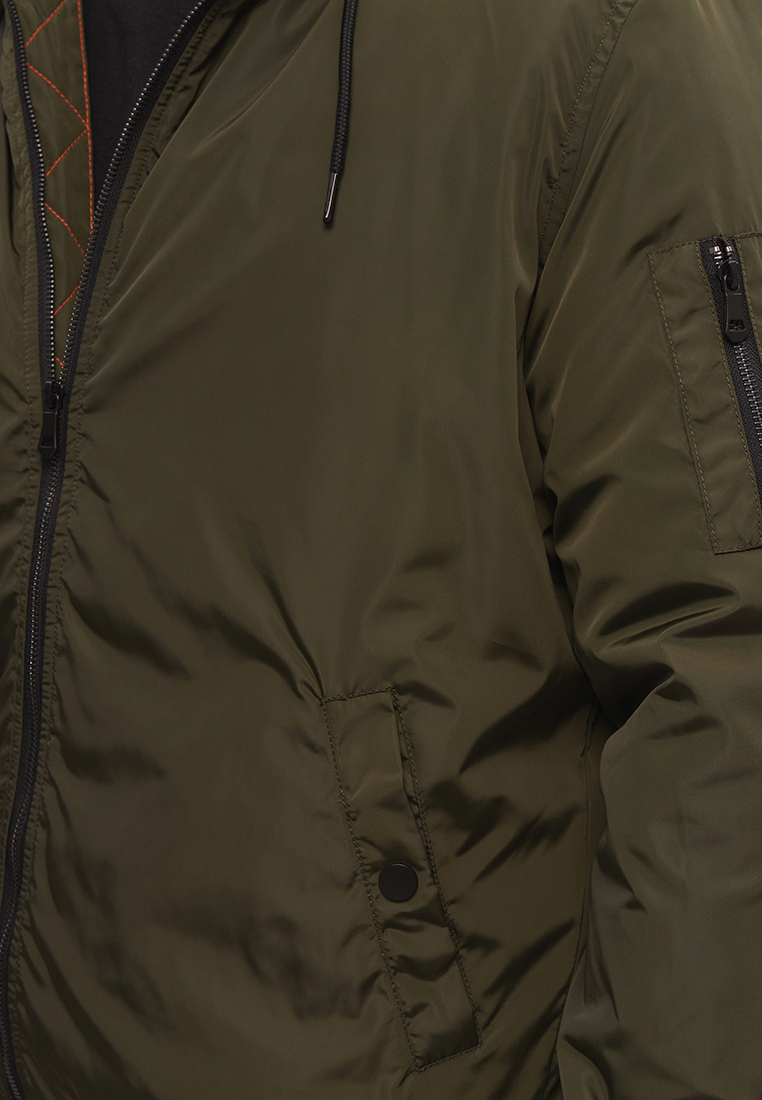 Куртка мужская Modis M221M00106 хаки XS