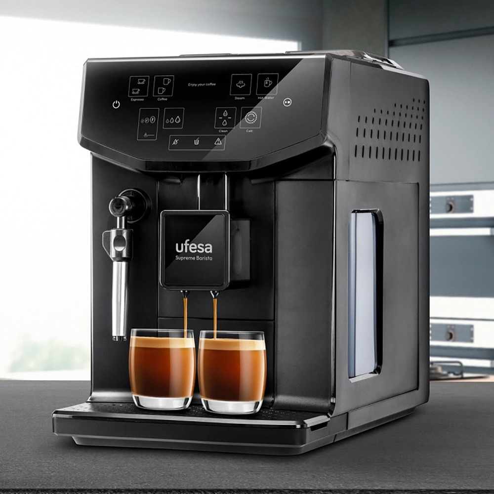 Кофемашина автоматическая Ufesa CE8121 Supreme Barista черная, купить в  Москве, цены в интернет-магазинах на Мегамаркет