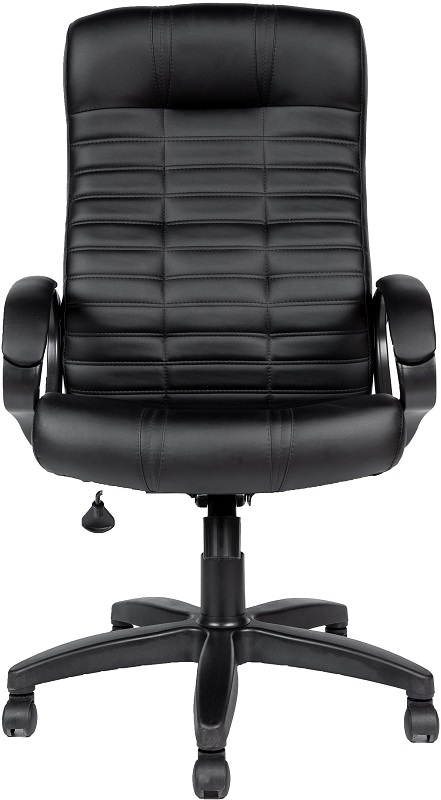 Кресло офисное Евростиль Атлант Ультра SOFT кожа черная