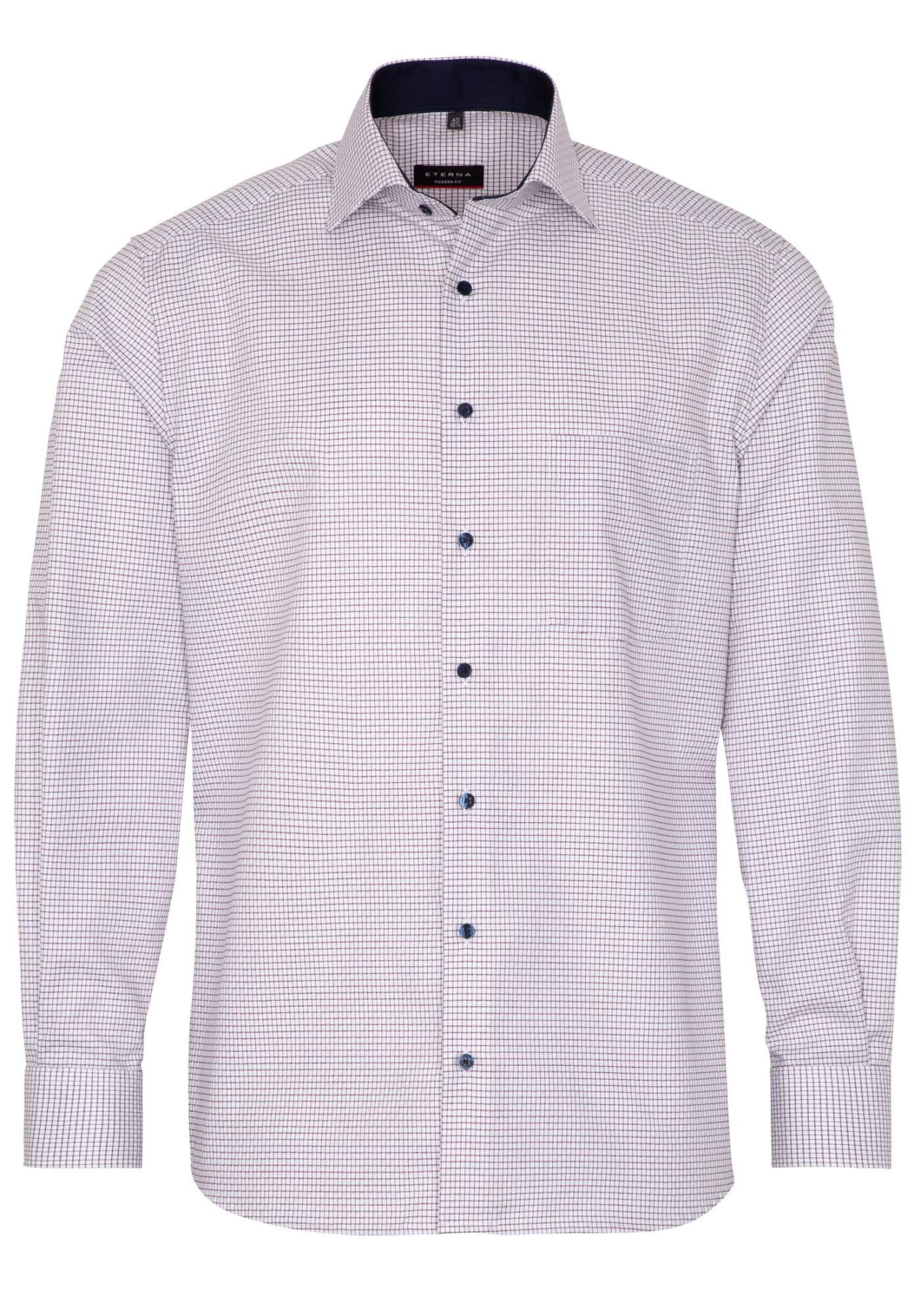 Рубашка мужская ETERNA 3886-57-X15K белая 41 - купить в Икона Стиля, цена на Мегамаркет