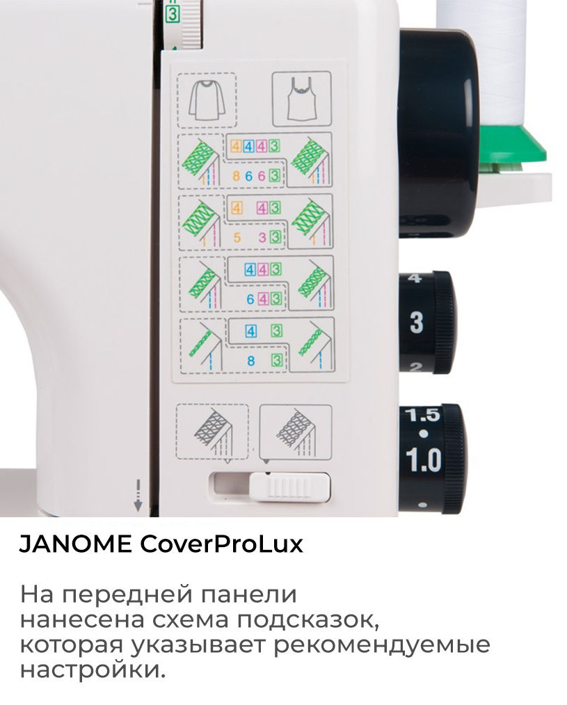 Распошивальная машина Janome CoverPro LUX - отзывы покупателей на  маркетплейсе Мегамаркет | Артикул: 100024695452