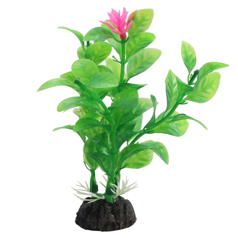 Искусственное растение для аквариума Laguna Незея цветущая 10 см, пластик, керамика