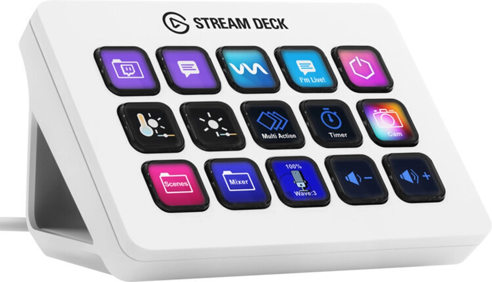 Клавиатура Elgato Stream Deck. Elgato Stream Deck MK.2. Контроллер Elgato Stream Deck MK.2. Кнопка на экране.