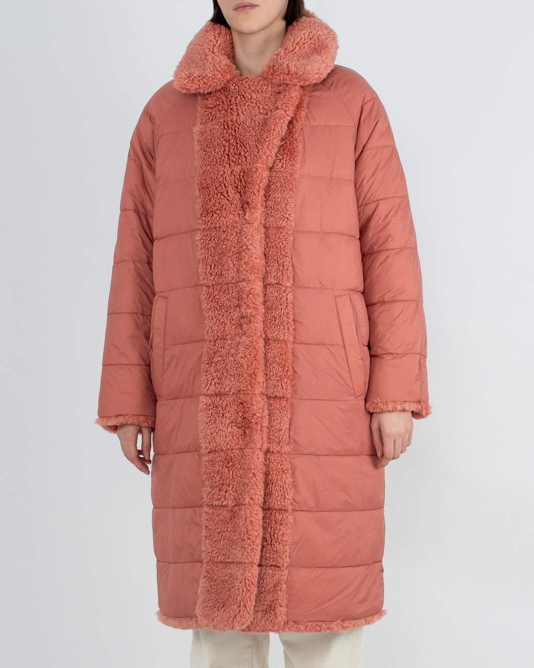 Пальто женское Essentiel ALEXANDER розовое 38 FR
