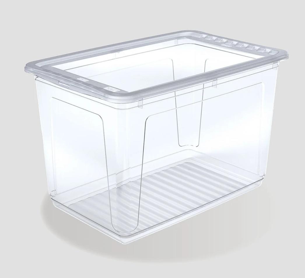 Коробка для хранения с крышкой 50л прозрачная