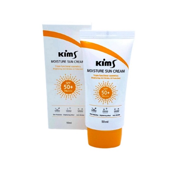 Солнцезащитный крем Kims Moisture Triple Function SPF 50+, 50 мл - купить в Kims (со склада МегаМаркет), цена на Мегамаркет