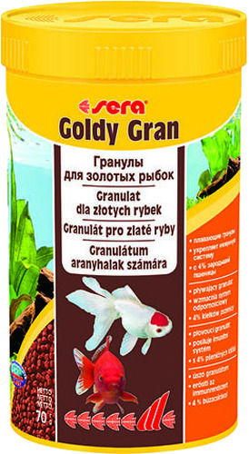 Корм для золотых рыбок Sera Goldy Gran, гранулы, 250 мл