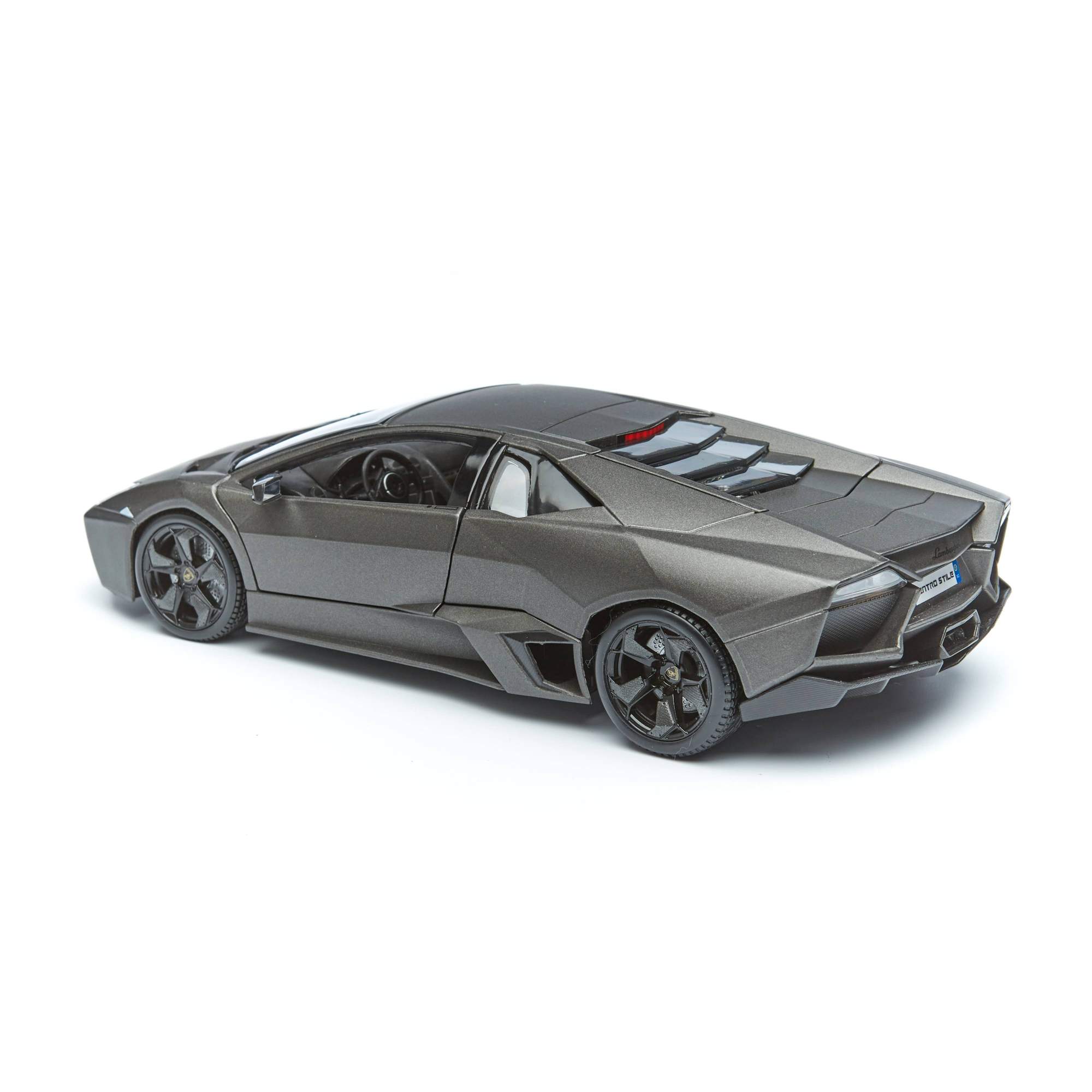 Купить коллекционная машина Bburago PLUS LAMBORGHINI REVENTON MET GREY серая,  1:18, цены на Мегамаркет