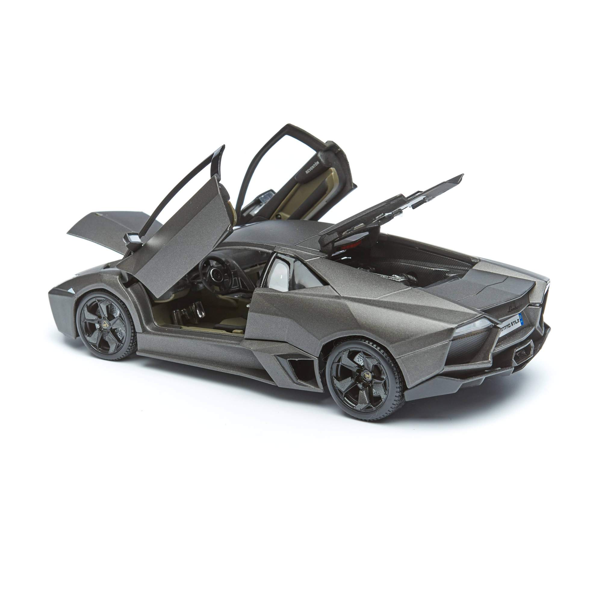 Купить коллекционная машина Bburago PLUS LAMBORGHINI REVENTON MET GREY серая,  1:18, цены на Мегамаркет