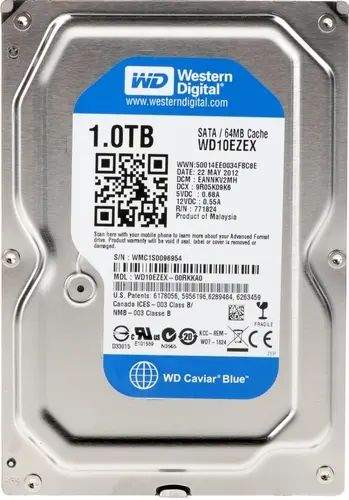 Внутренний жесткий диск Western Digital 1TB WD Blue (WD10EZEX) (Serial ATA III, 7200 rpm, - купить в BestPrice, цена на Мегамаркет