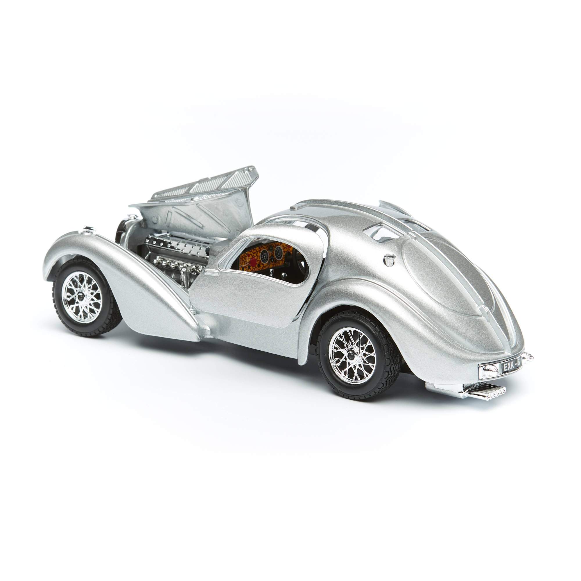 Купить коллекционная машина Bburago BUGATTI ATLANTIC 1936 SILVER  серебристый, 1:24, цены на Мегамаркет