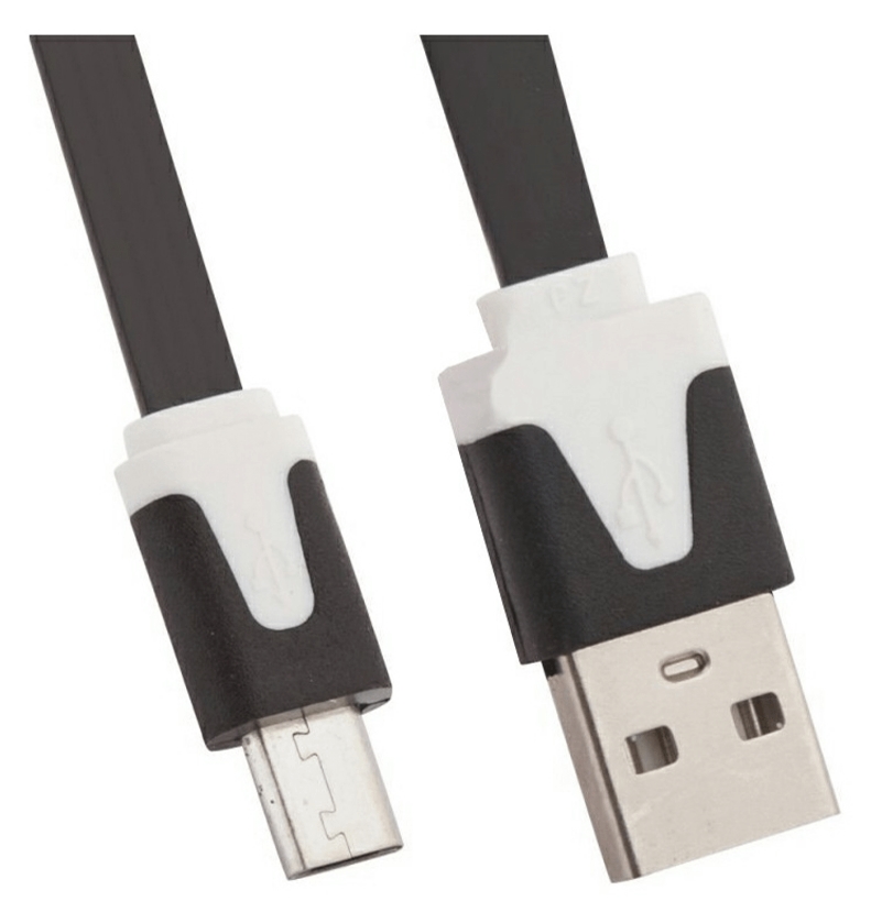 Кабель Liberty Project Micro USB плоский узкий Black