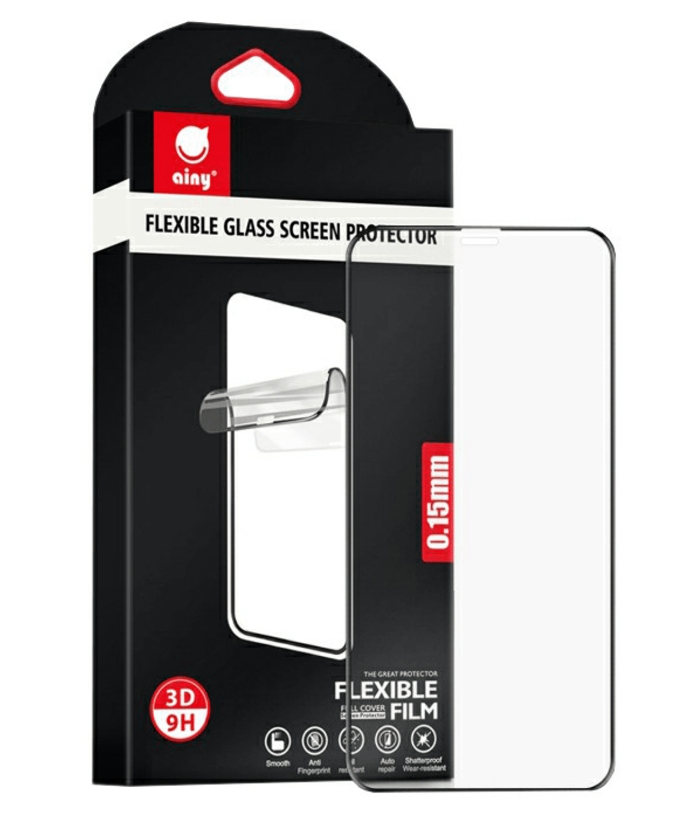 Защитное стекло Ainy 3D для Apple iPhone X/Xs/11 Pro Hybrid 0,15 мм Black Ai-A011A