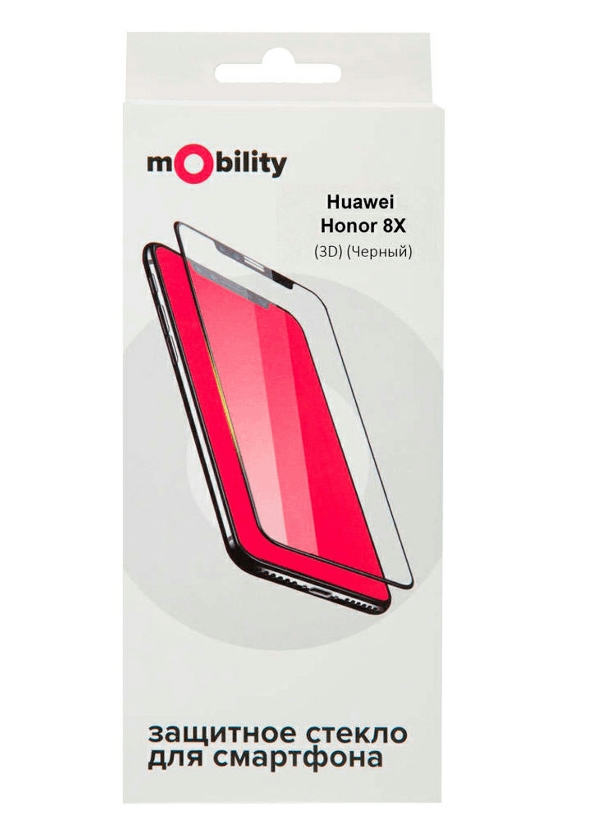 Защитное стекло mObility для Huawei Honor 8X Full Screen 3D Black