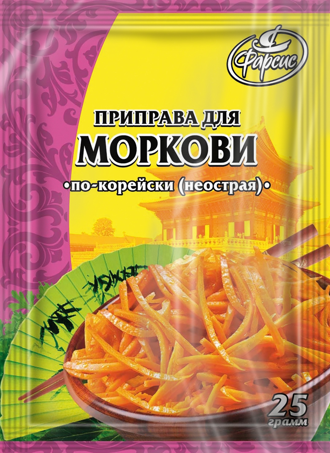 Приправа для моркови по-корейски (не острая) Фарсис 25г (10шт.) – купить в  Москве, цены в интернет-магазинах на Мегамаркет