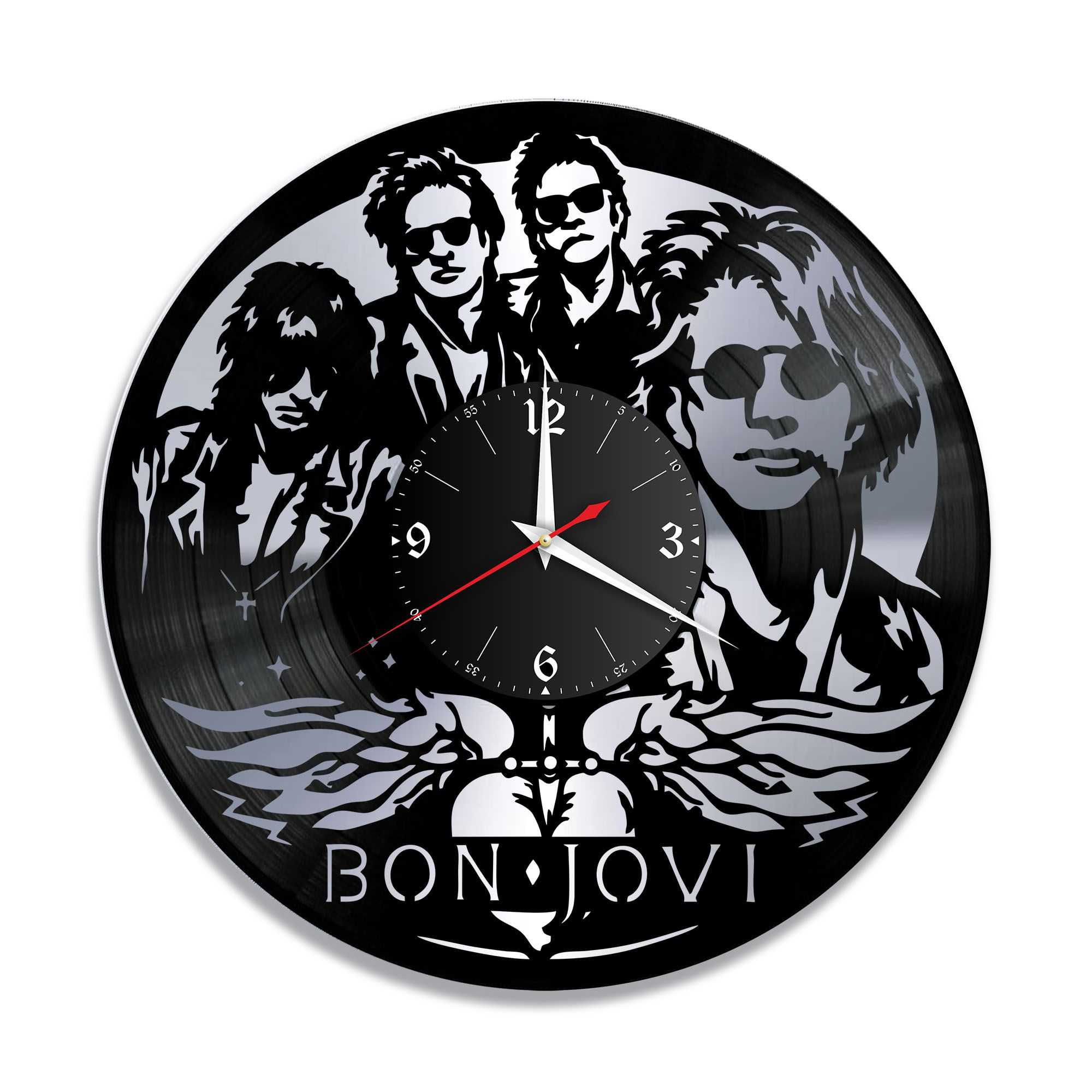 Часы из виниловых пластинок