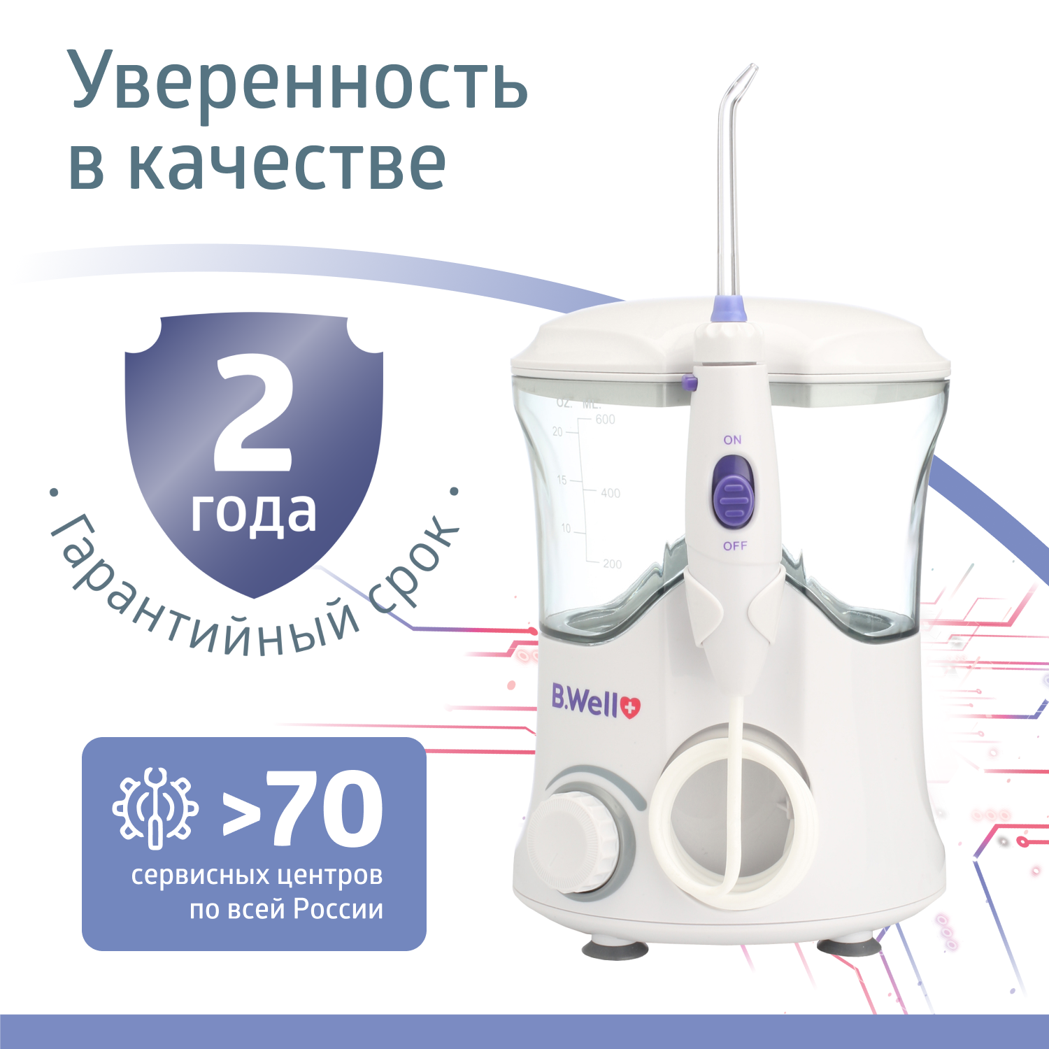 Ирригатор B.Well WI-922 White, купить в Москве, цены в интернет-магазинах  на Мегамаркет