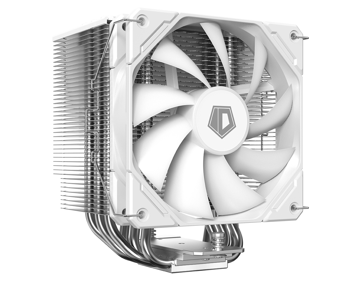 Id cooling white. Процессорный кулер 2022. Кулер с видео монитором. 6950xt White.