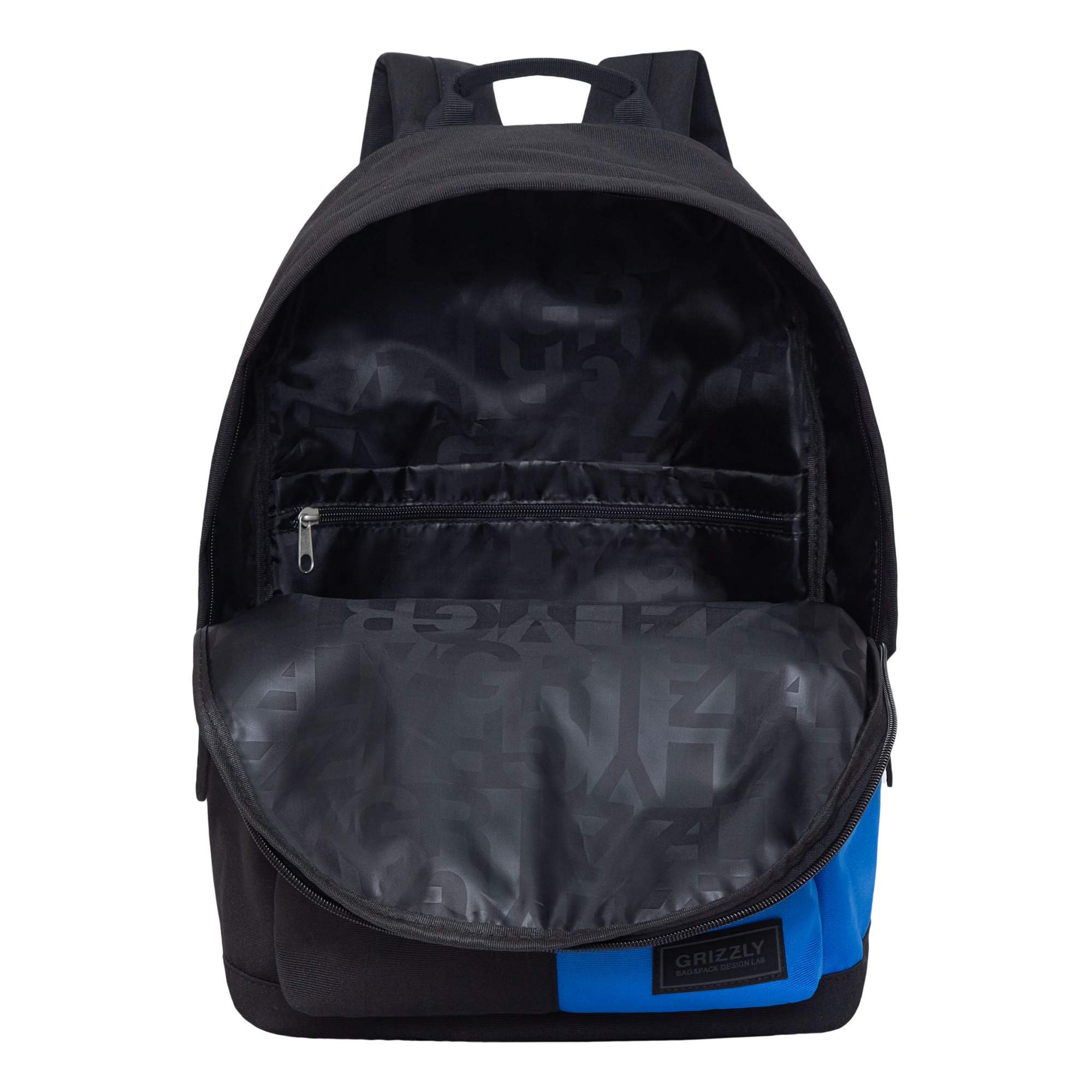 Рюкзак Grizzly RQL-117-2 черный/синий