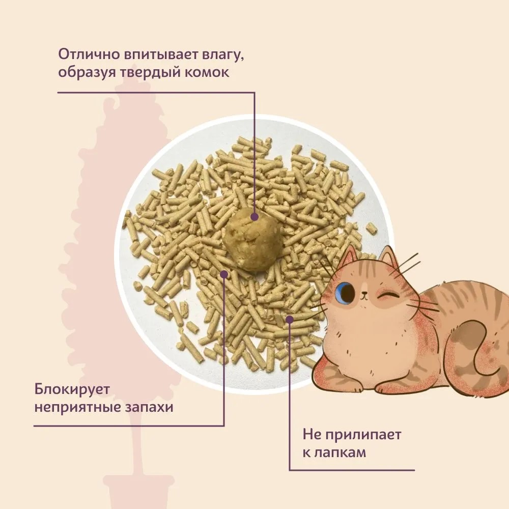 Qushy наполнитель для кошачьего туалета