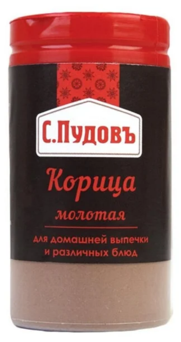 Корица С.Пудовъ молотая, в банке, 35 г - купить в Мегамаркет Москва Пушкино, цена на Мегамаркет
