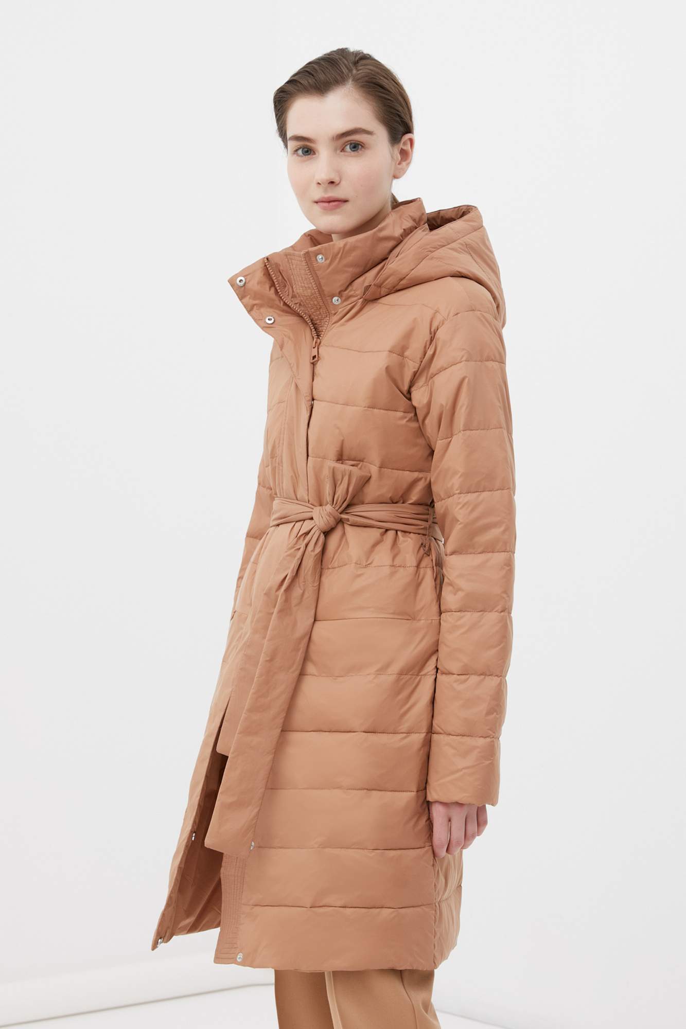 Пальто женское Finn Flare FBC11004 бежевое XL