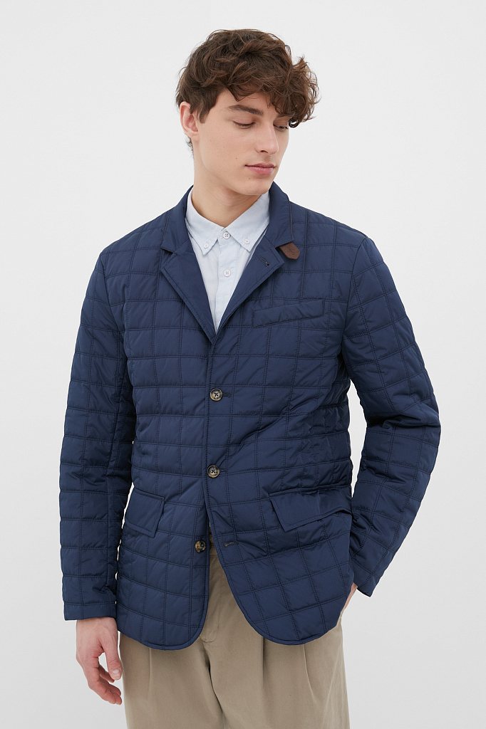Куртка мужская Finn Flare FBC21006 синяя 2XL