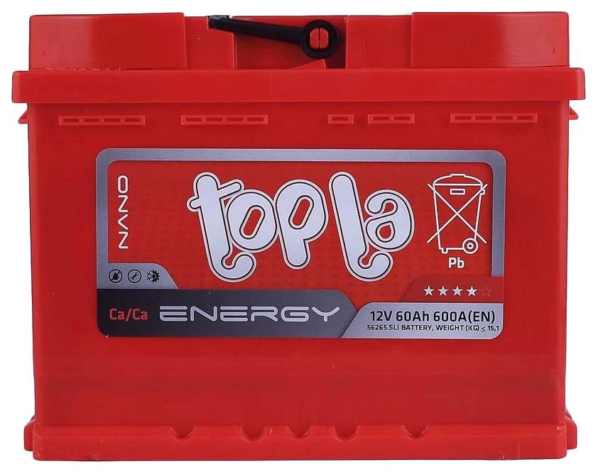 Аккумулятор автомобильный TOPLA E60X 60Ач 600A 108160 - купить в МЕРИДИАН, цена на Мегамаркет