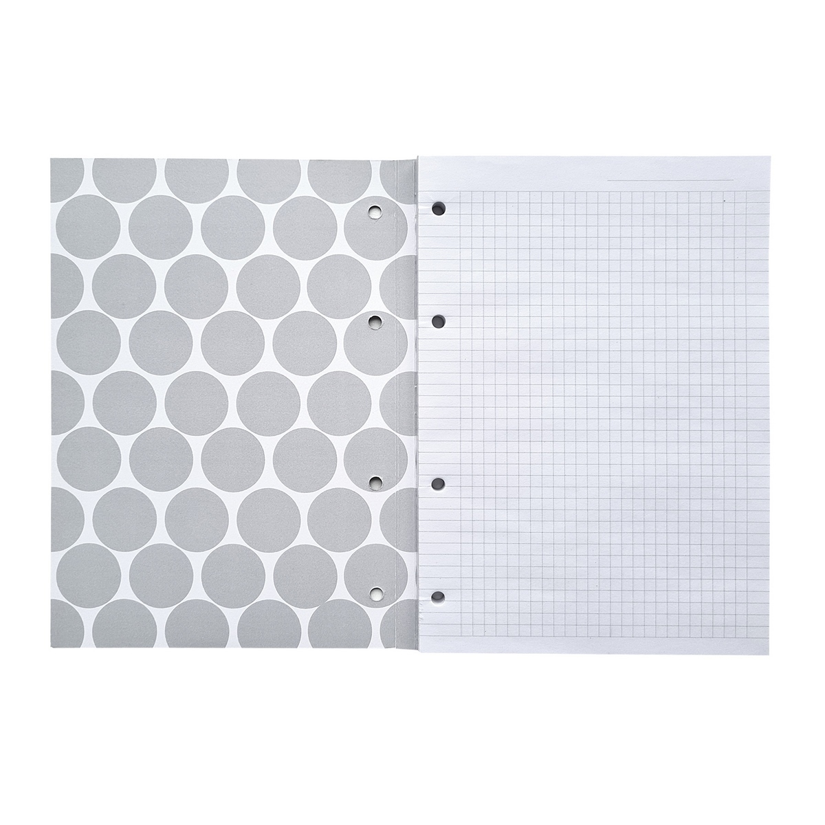 Блокнот Be Smart Dots 80 листов в клетку 14 х 19,8 см серый