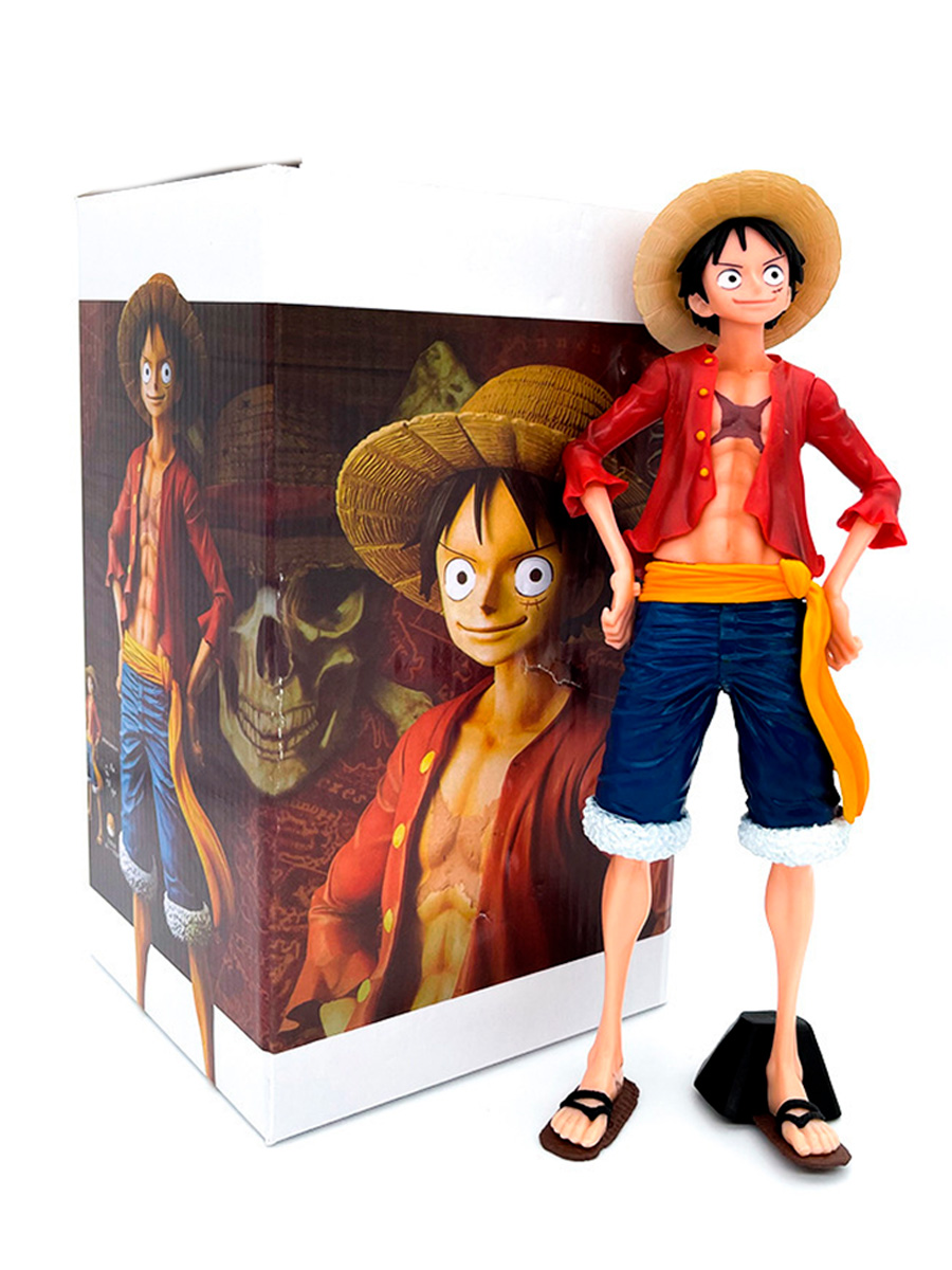 Купить фигурка StarFriend аниме Монки Д Луффи Ван Пис One Piece сменные  маски подставка 27,5 см, цены на Мегамаркет