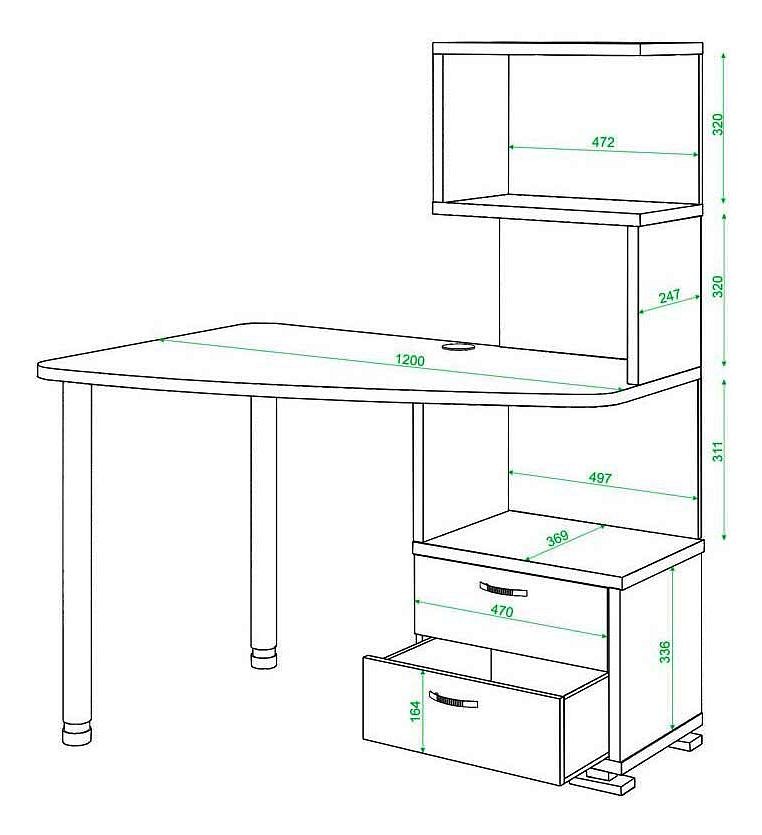 Компьютерный стол скм 12