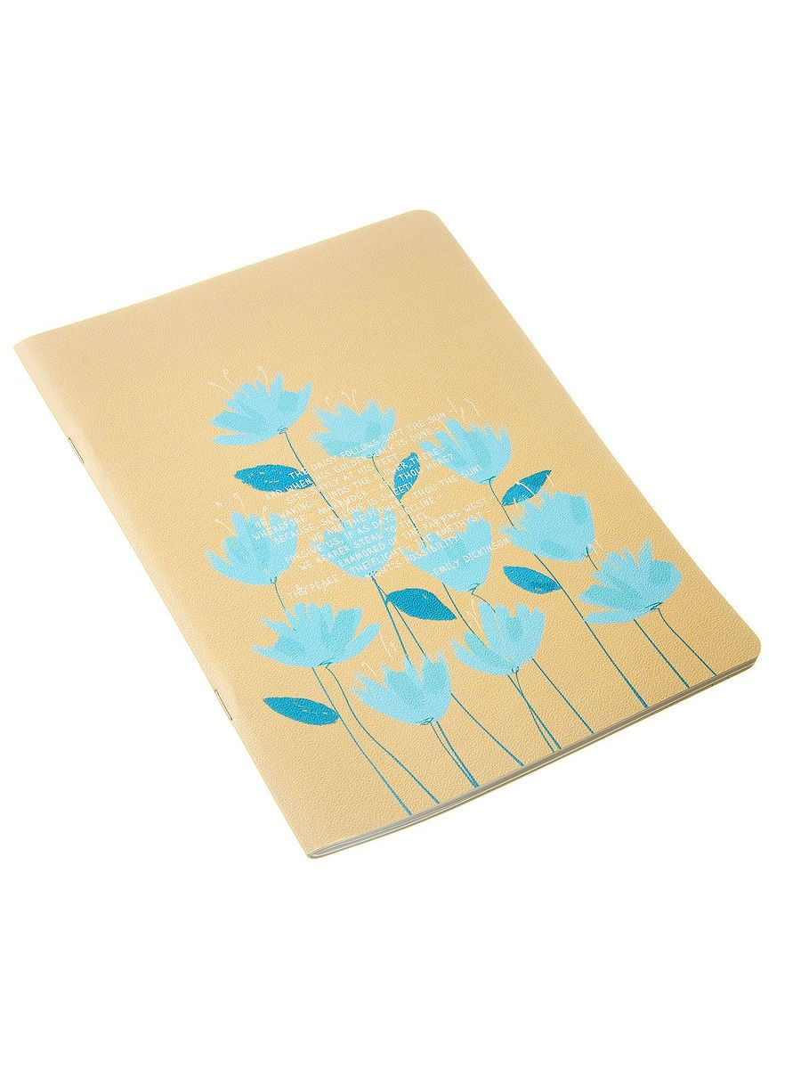 Тетрадь общая Be Smart Коллекция Pastel Голубые Цветы в клетку 40 листов