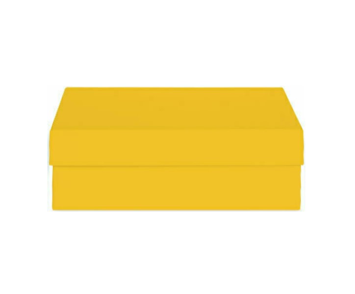 Подарочная коробка, желтая, 21 х 15 х 7 см