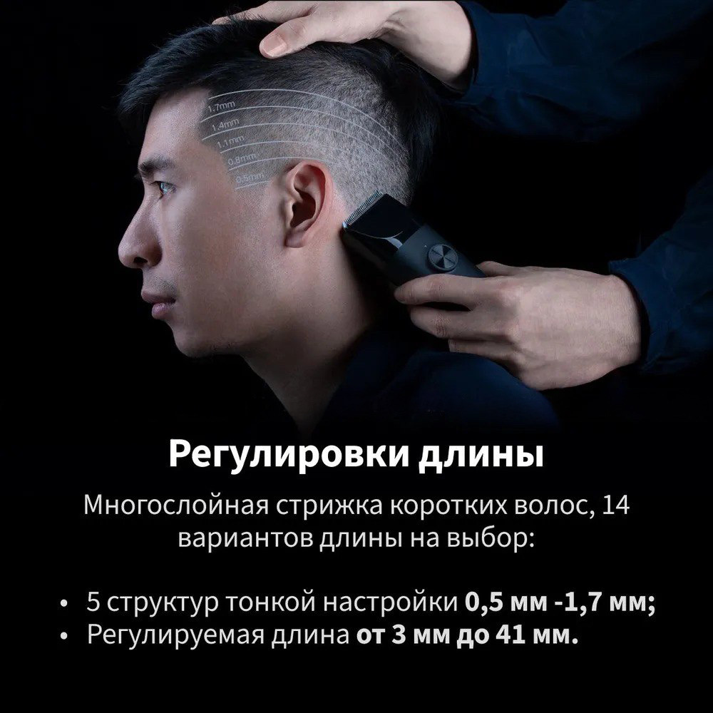 Машинка для стрижки волос Mijia Hair Clipper черная, купить в Москве, цены  в интернет-магазинах на Мегамаркет