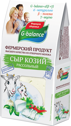 Сыр из козьего молока G-balance брынза 40% 250 г
