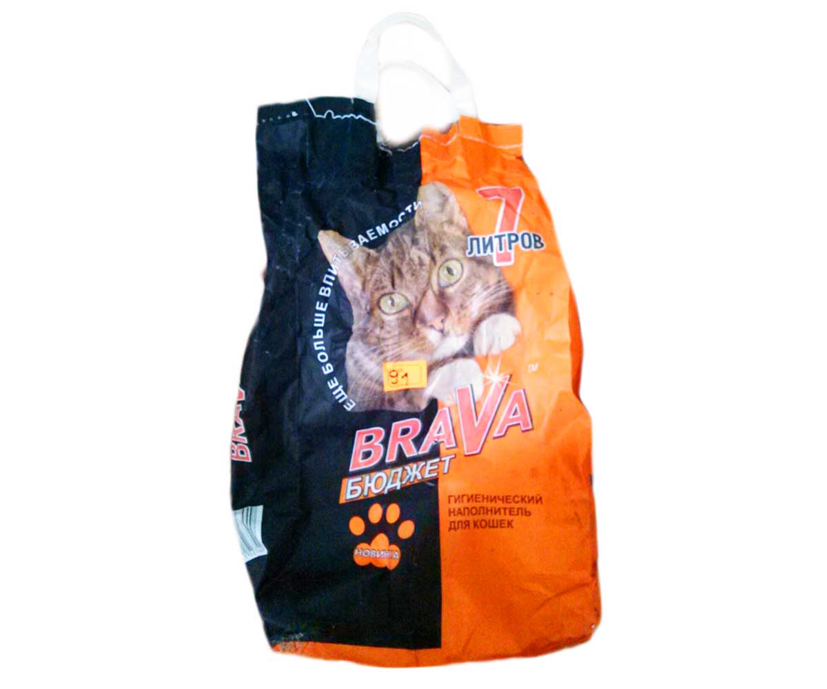 Впитывающий наполнитель для кошек Brava минеральный, 4.2 кг