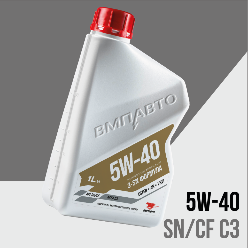 Моторное масло ВМПАВТО 5W-40 API SN/CF C3 Синтетическое - купить в Москве, цены на Мегамаркет