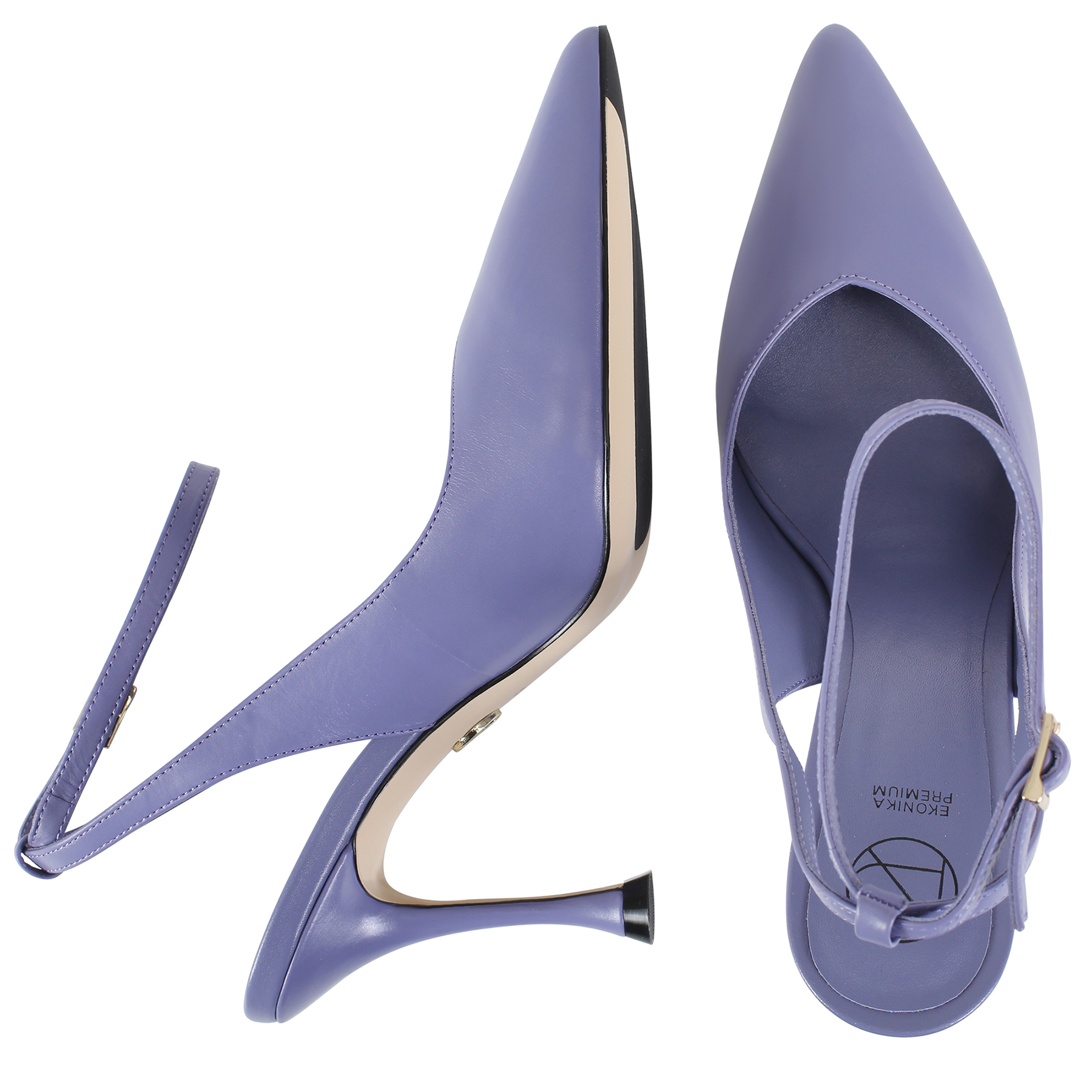 Туфли женские Ekonika Premium PM0001-05-lilac-22L фиолетовые 40 RU