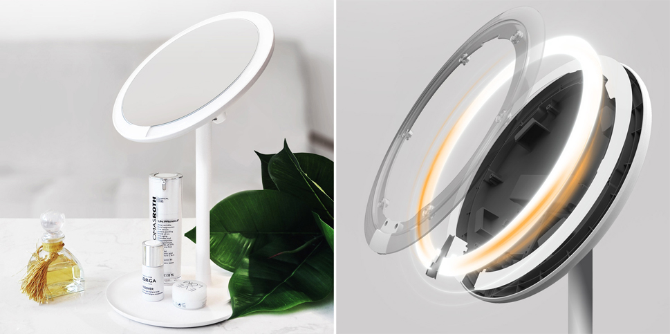 Как разобрать настольное зеркало с подсветкой Настольное зеркало Xiaomi Amiro Lux High Color (White) - отзывы покупателей на М