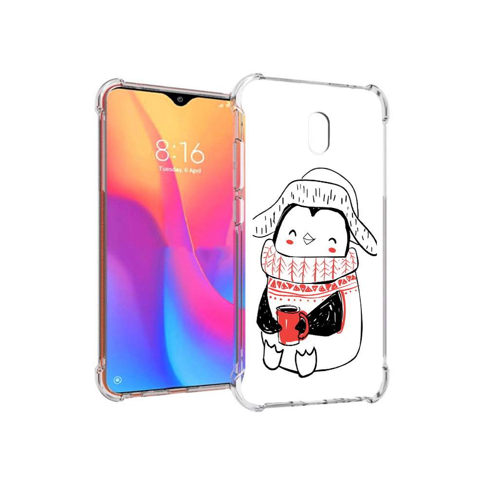 Чехол MyPads Tocco для Xiaomi Redmi 8A Милый пингвин (PT138948.272.115),  купить в Москве, цены в интернет-магазинах на Мегамаркет