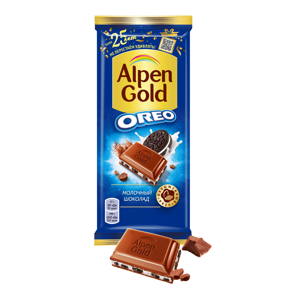 Шоколад Алпен Голд с Орео