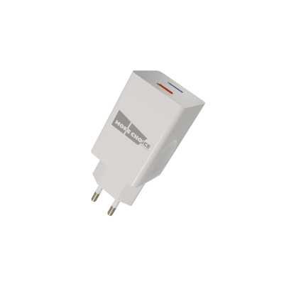 Сетевое зарядное устройство  Smart 2USB 3.0А QC3.0 Type-C More choice NC55QCa White