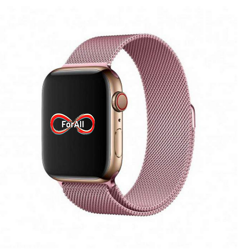 Ремешок "миланская петля" для Apple Watch или Smart Watch X7 (розовый