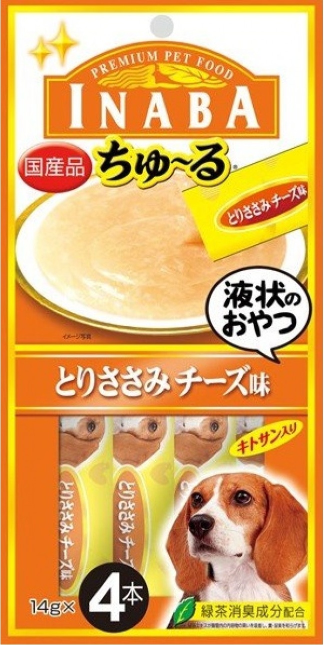 Лакомство для собак Japan Premium Pet, курица, сыр, 56г, 4 шт